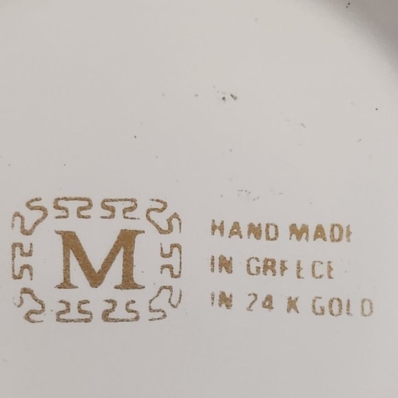 Greek Small Hand Painted Gilt Figural Ceramic Vase Neoclassical Vase - Picture 3 of 10